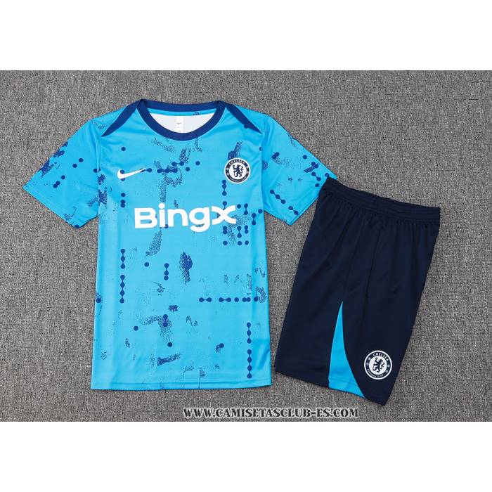 Chandal del Chelsea 24-25 Manga Corta Azul - Pantalon Corto